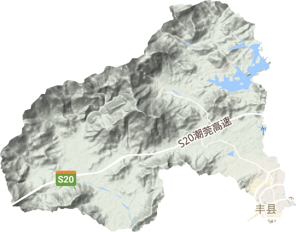 海城镇地形地图