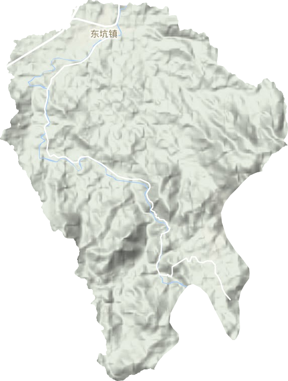 东坑镇地形地图
