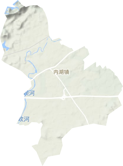 内湖镇地形地图