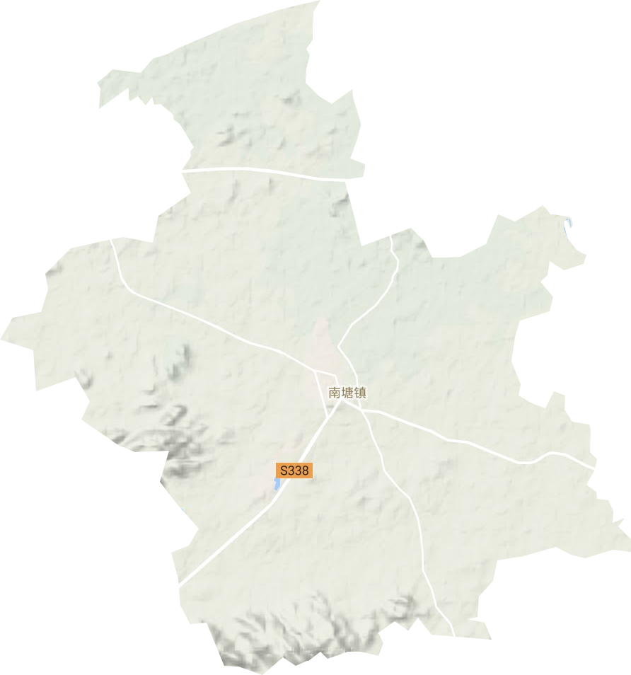 南塘镇地形地图