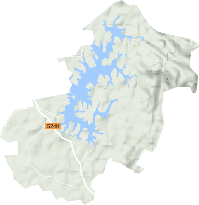 大安农场地形地图