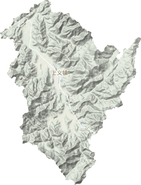 上义镇地形地图