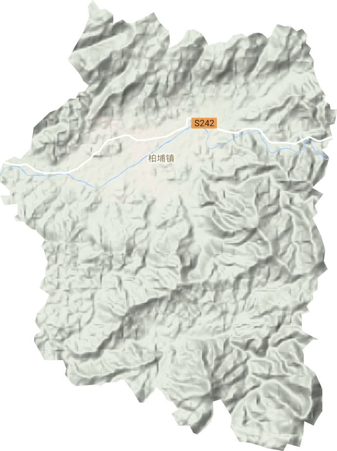柏埔镇地形地图