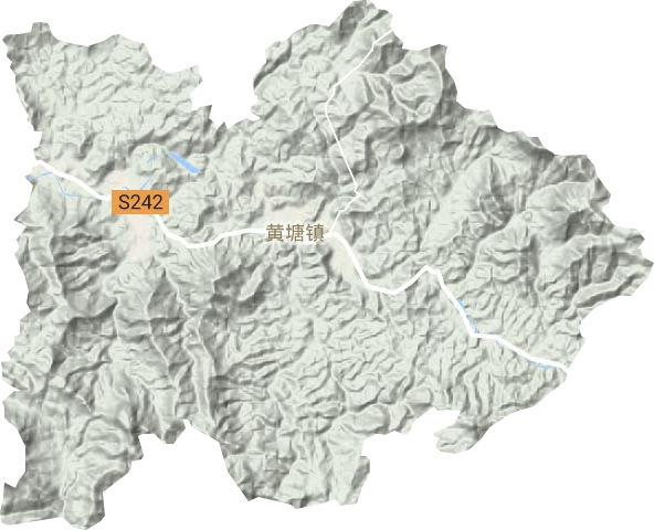 黄塘镇地形地图