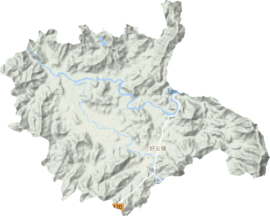 好义镇地形地图