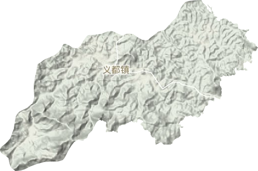 义都镇地形地图