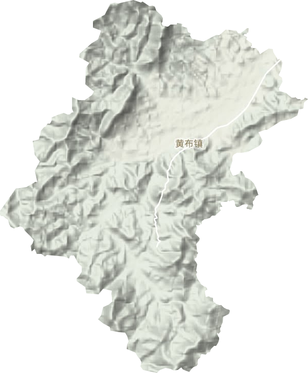 黄布镇地形地图