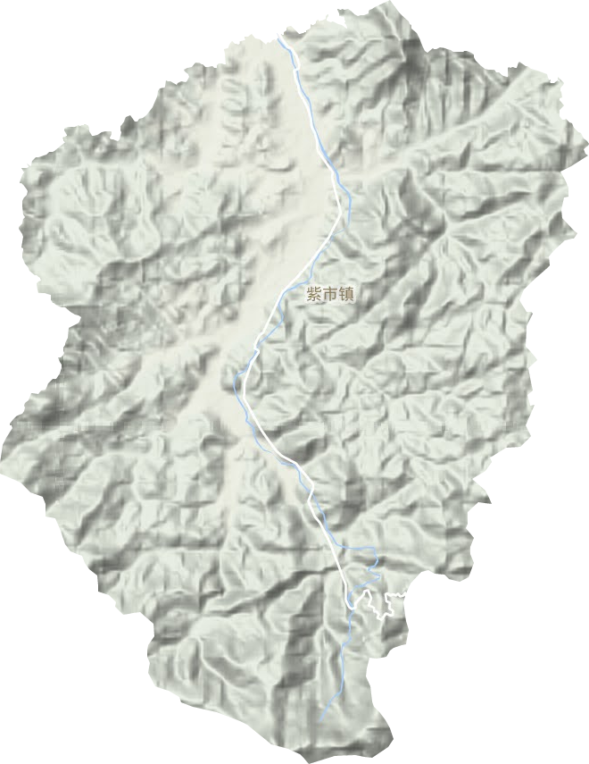 紫市镇地形地图