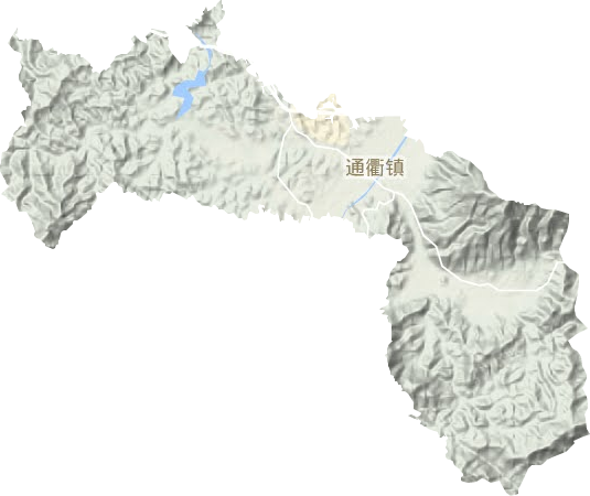 通衢镇地形地图