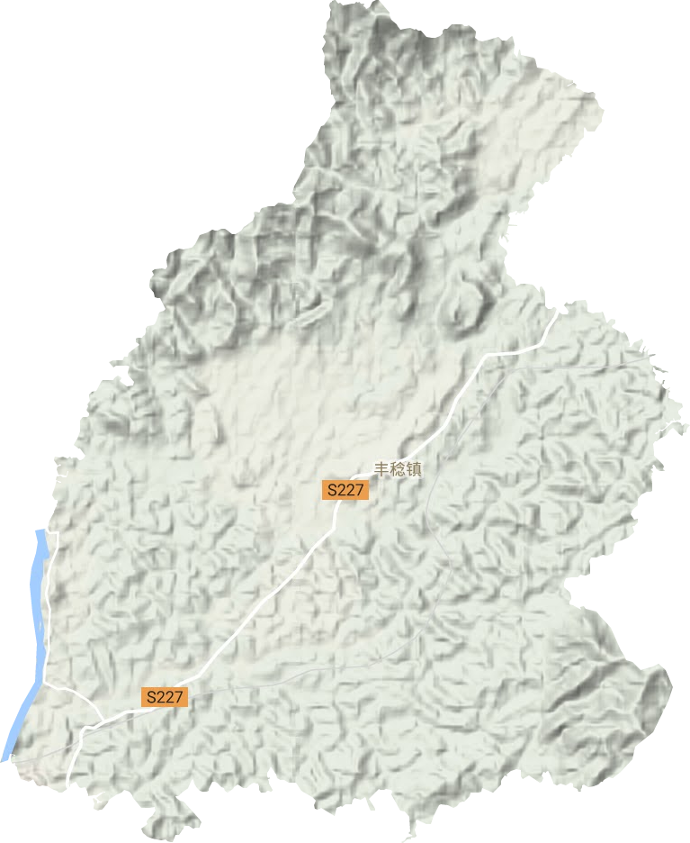 丰稔镇地形地图