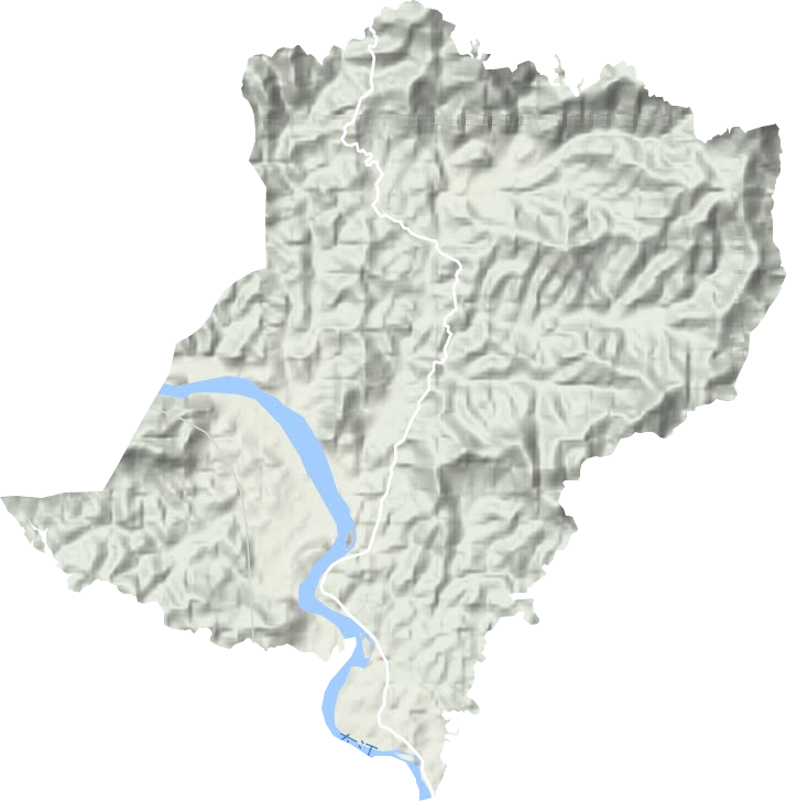 四都镇地形地图