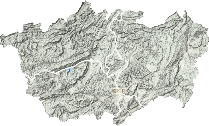 镇雄县地形地图