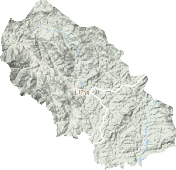 上坪镇地形地图