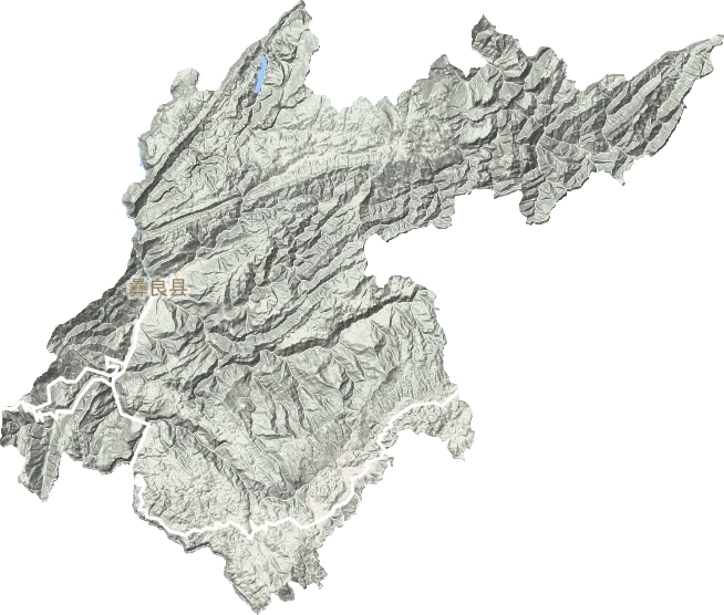 彝良县地形地图