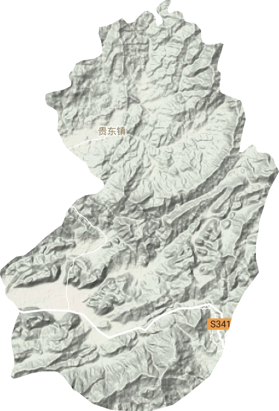 陂头镇地形地图