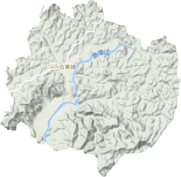 古寨镇地形地图