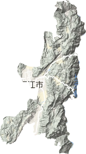 古城区地形地图
