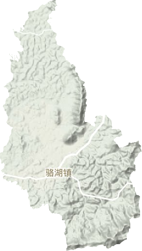 骆湖镇地形地图