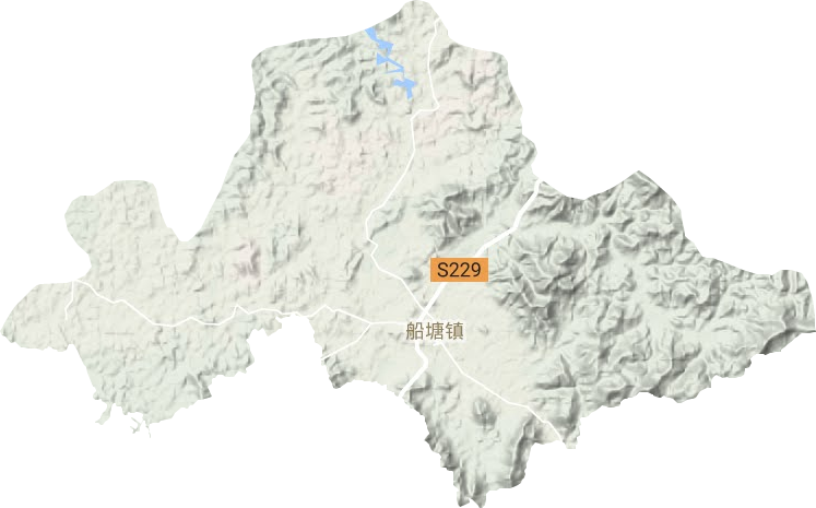 船塘镇地形地图