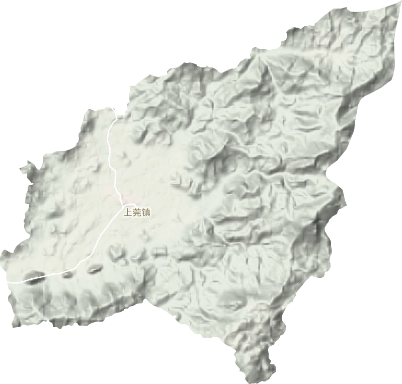 上莞镇地形地图
