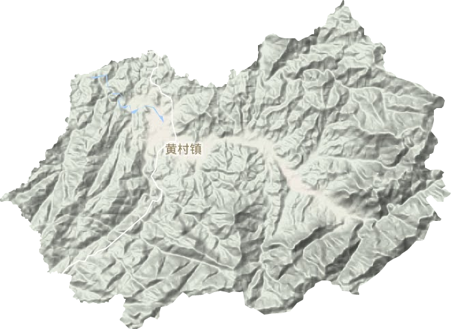 黄村镇地形地图