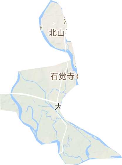 城西街道地形地图