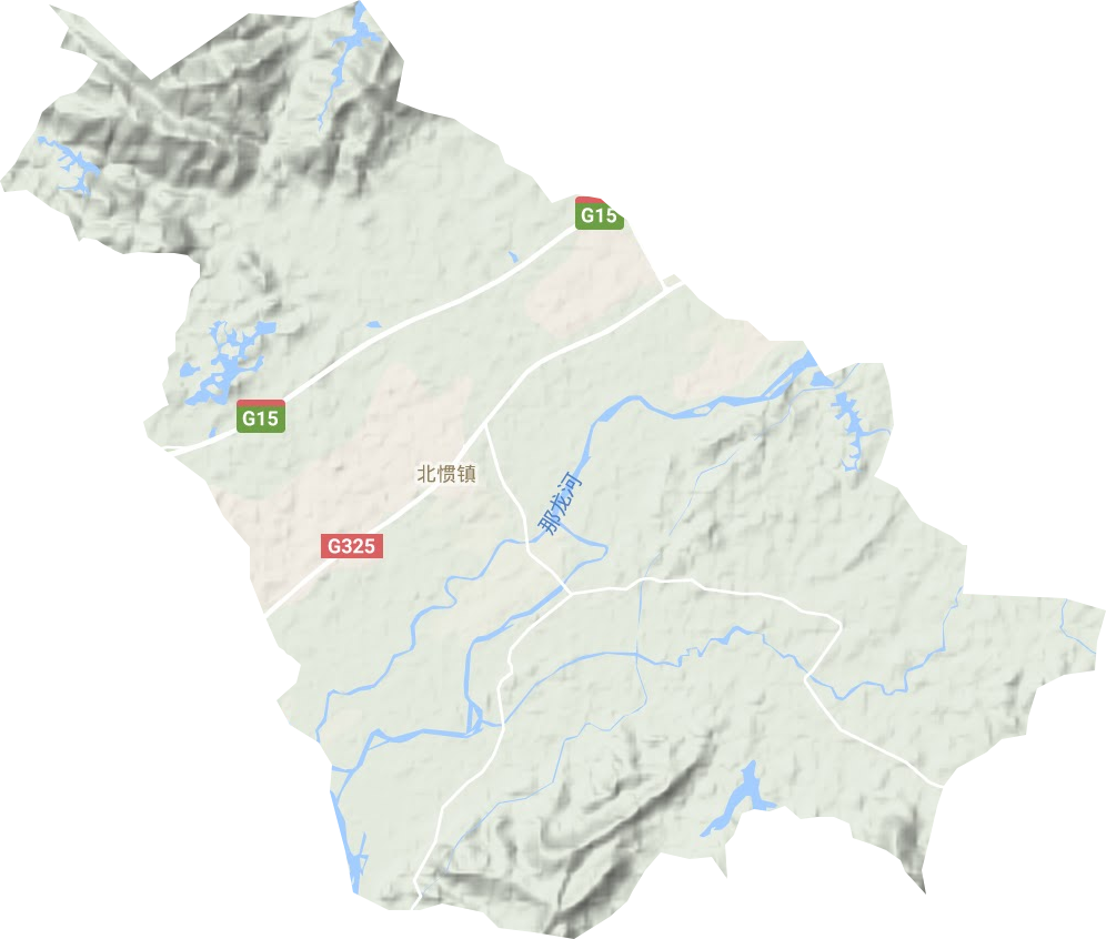 北惯镇地形地图