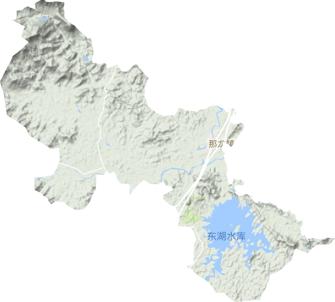 那龙镇地形地图