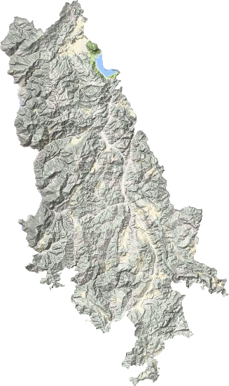 宁蒗县地形地图
