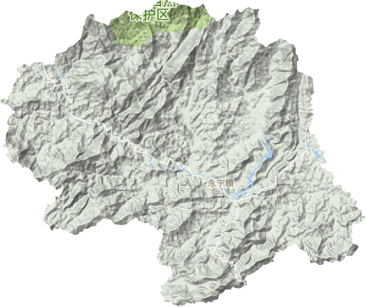 永宁镇地形地图