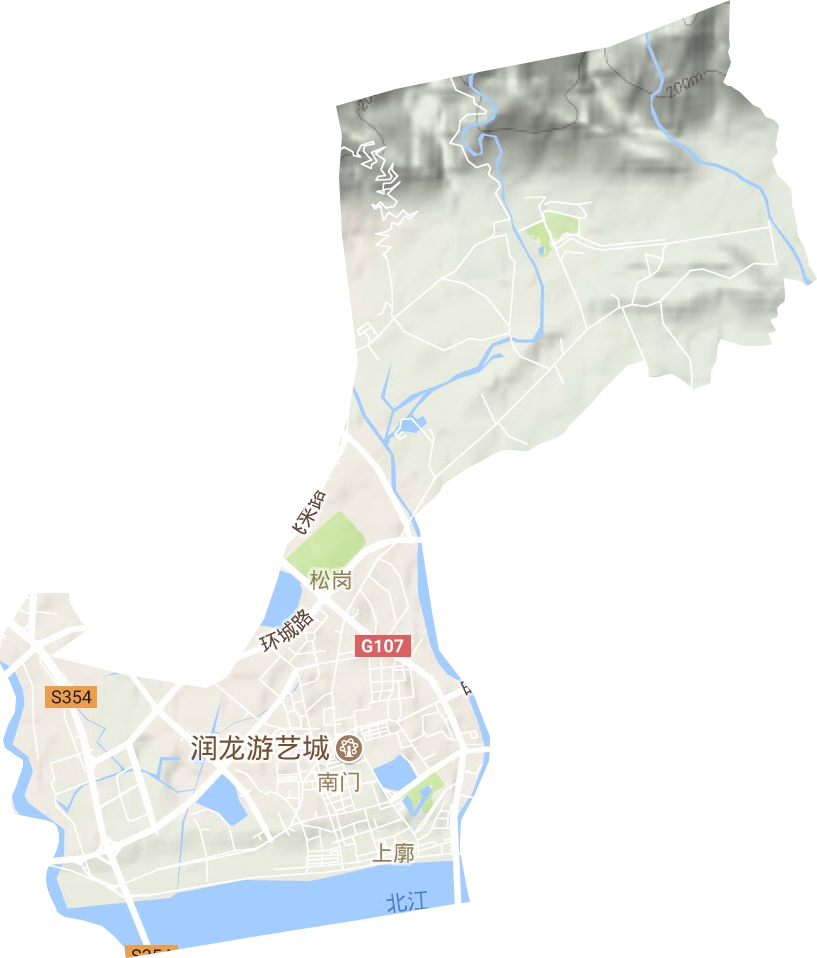 凤城街道地形地图
