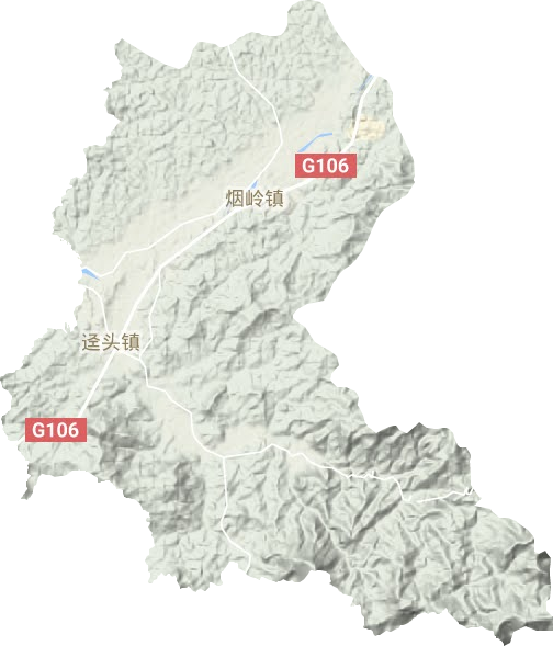 迳头镇地形地图