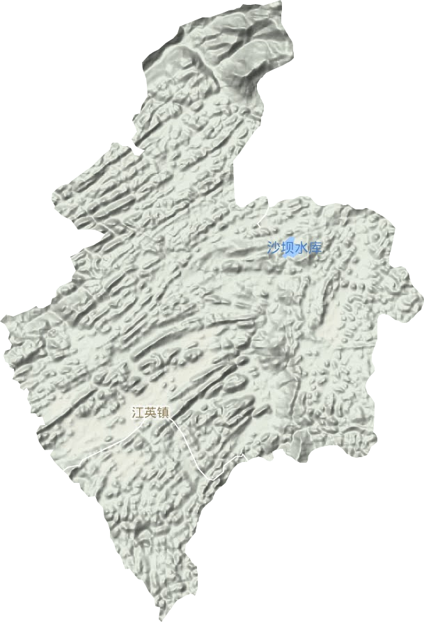 江英镇地形地图
