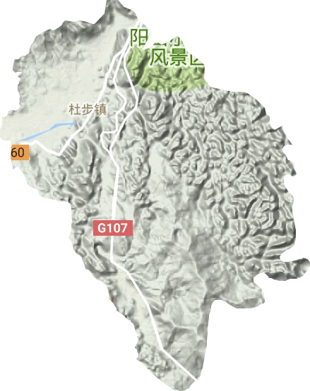 杜步镇地形地图