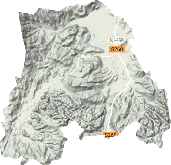 太平镇地形地图