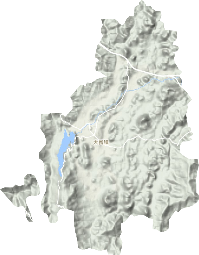 大崀镇地形地图