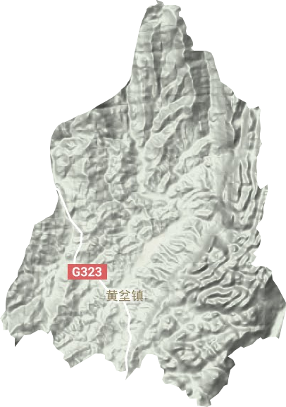 黄坌镇地形地图