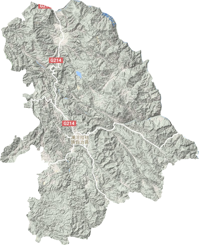 澜沧县地形地图