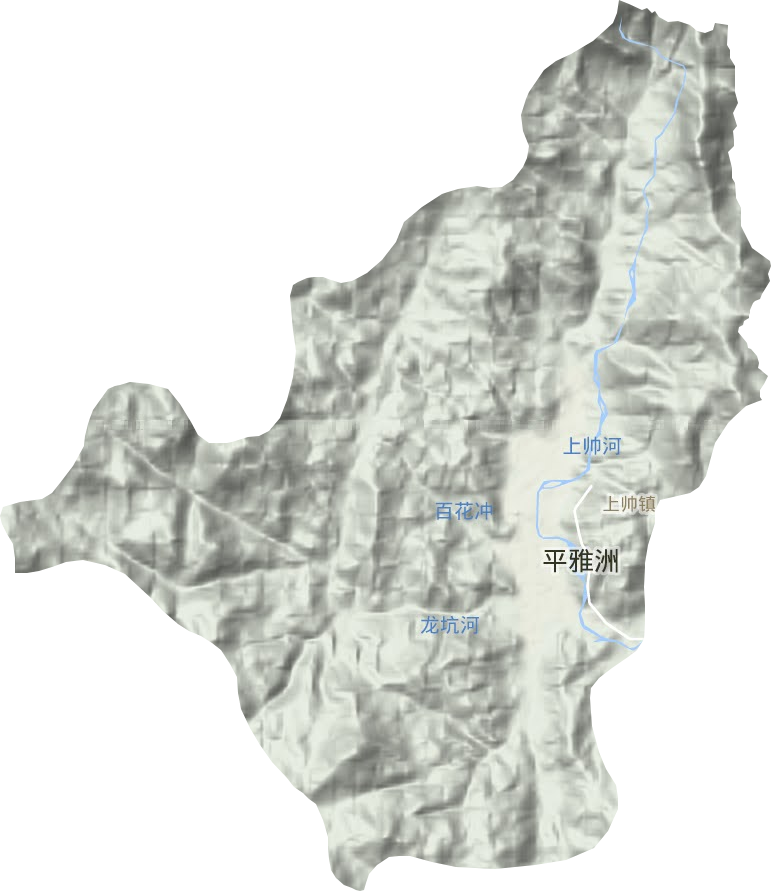 上帅镇地形地图