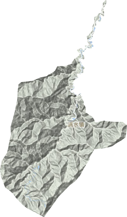 涡水镇地形地图