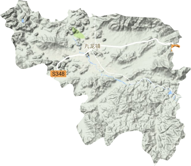 九龙镇地形地图