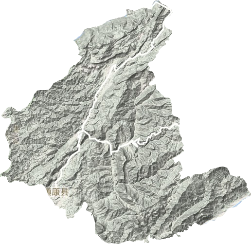 镇康县地形地图