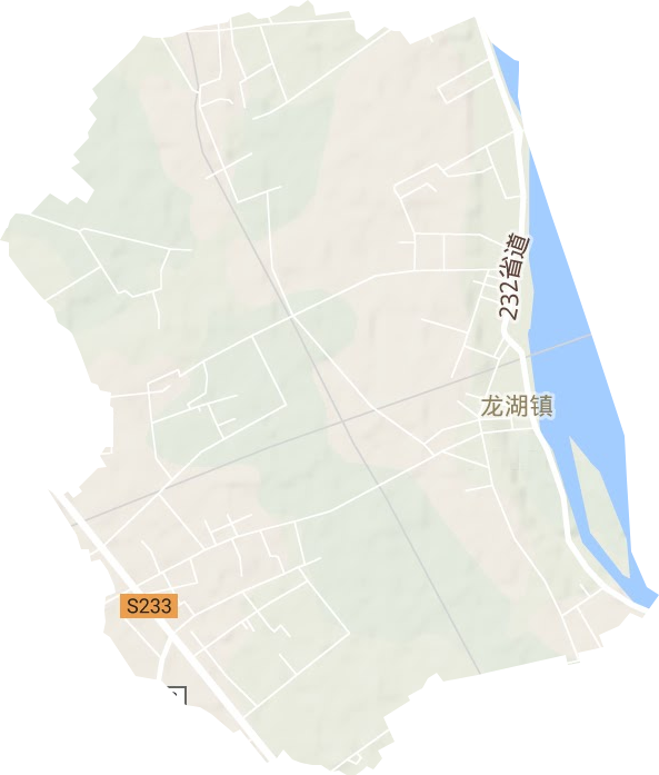 龙湖镇地形地图