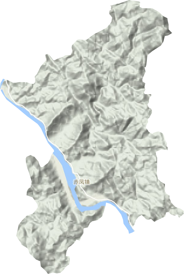 赤凤镇地形地图