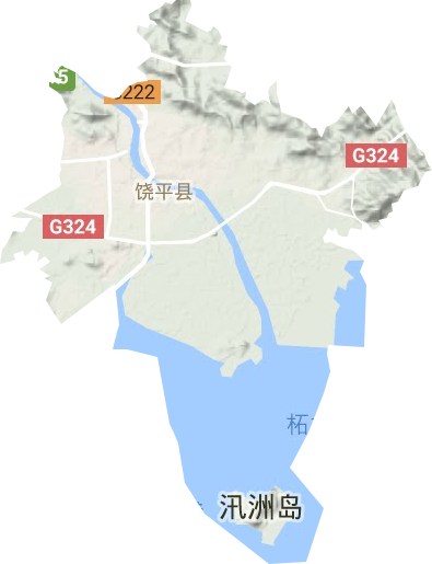 黄冈镇地形地图
