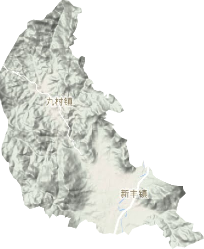 新丰镇地形地图