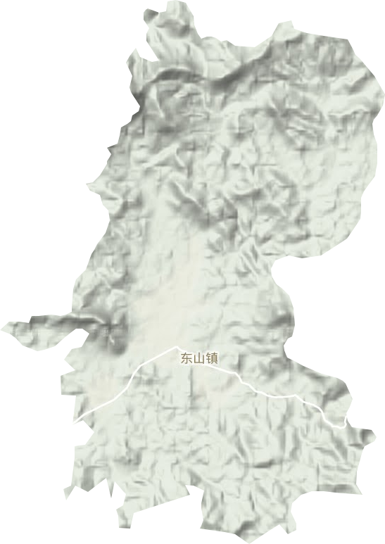 东山镇地形地图