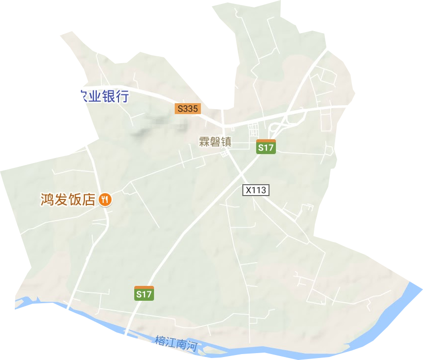 霖磐镇地形地图
