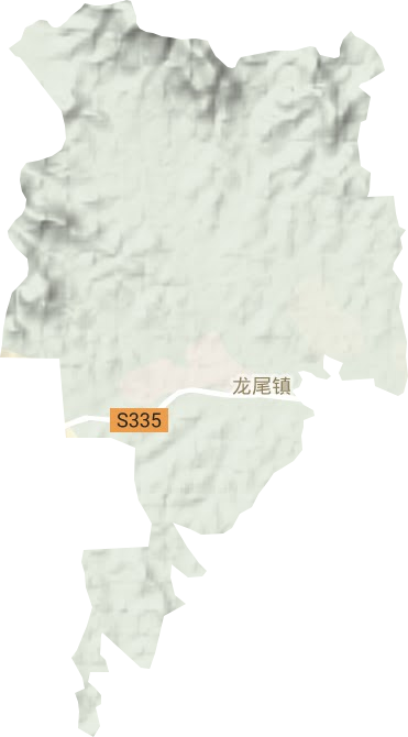 龙尾镇地形地图