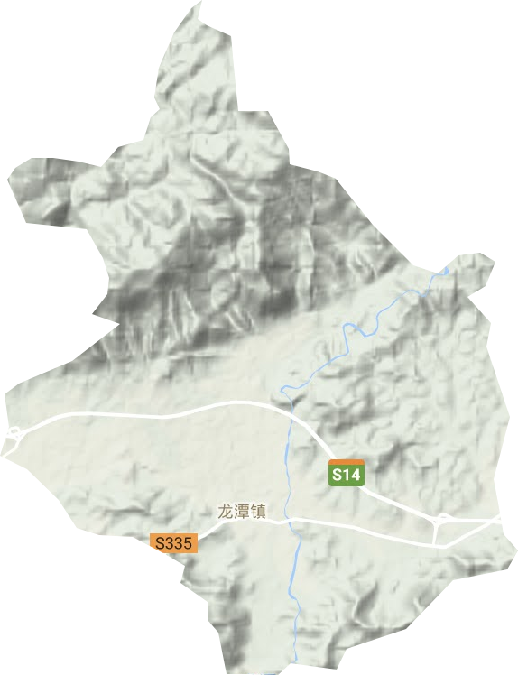 龙潭镇地形地图